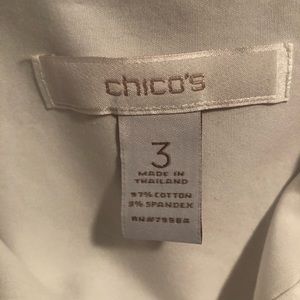 Chico’s White collar shirt